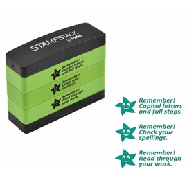 Trodat 3-in-1 Teacher Stamp For Marking Children’s Schoolwork And Homework Grammar – Version 2, 44mmx13mm