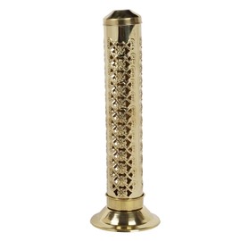 IBA Indianbeautifulart Brass Incense Burner Holder/Incense Stick Holder Tower Stand Agarbatti Stand Holder, Gift for Aromatherapy- Zen- Spa- Vastu- Reiki