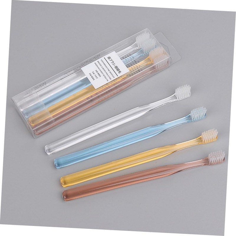 Baluue Ergonomic Soft Bristle Toothbrushes 2-box Set Crystal Appearance Travel