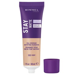 Rimmel London Stay Matte Liquid Mousse - 091 Light Ivory - Foundation, Lightweight, Shine Control, Oil-Free, 1oz