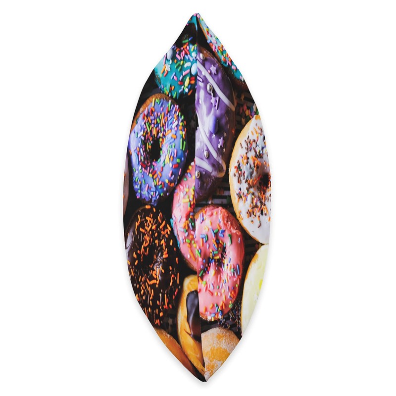 Carpe Cranium Donuts (Frosted Sugar Euphoria) Throw Pillow, 18x18, Multicolor