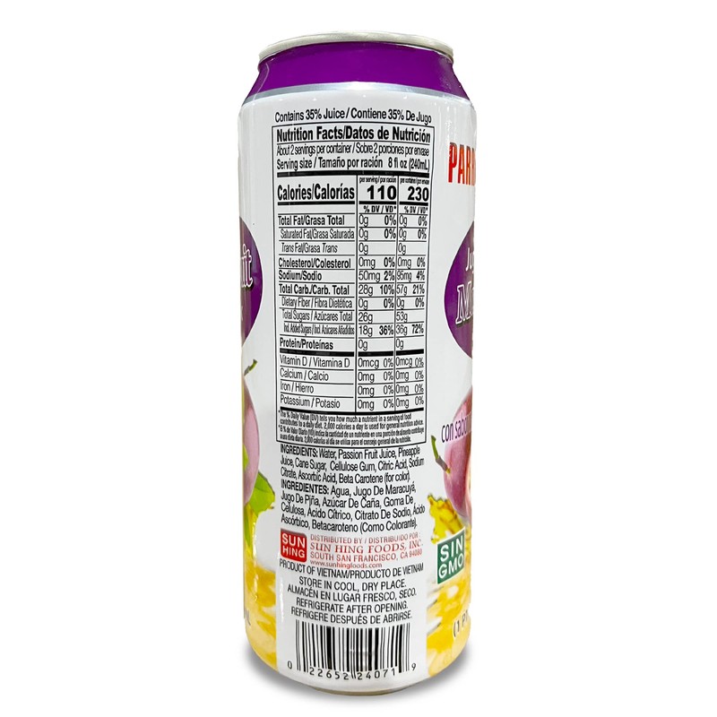 Parrot Brand Passion Fruit Juice Drink 16.4 fl. oz.（Pack of