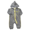 BabyTown Baby Boys Dinosaur Sporty All-in-One Grey 6-9 Months
