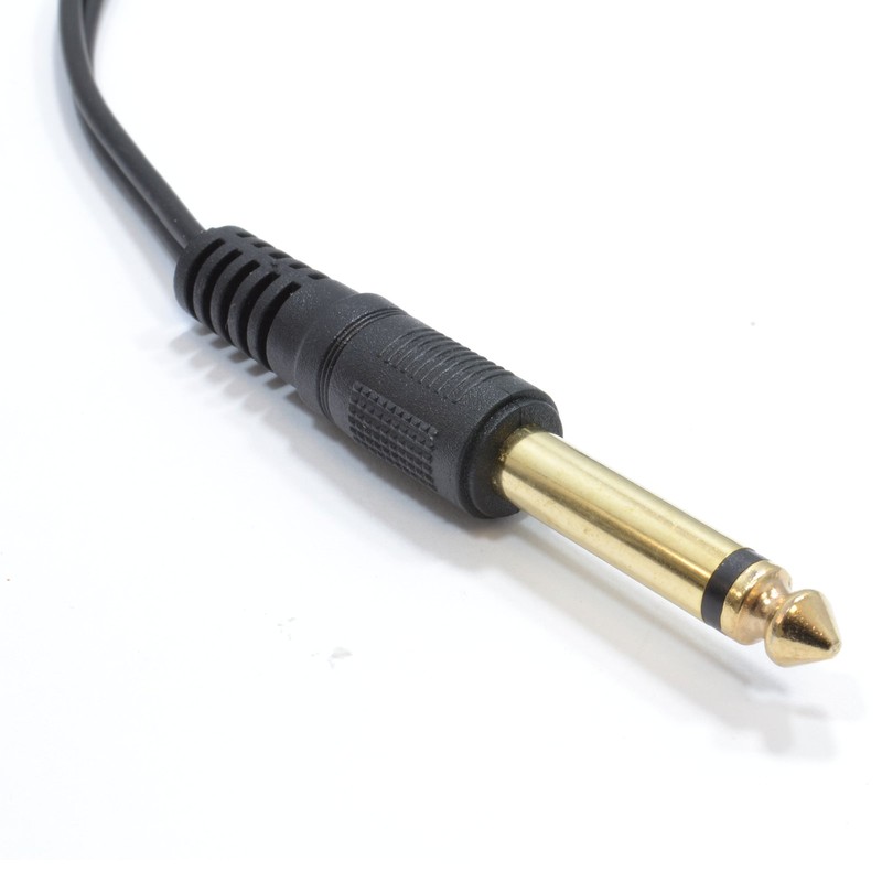 kenable 6.35mm Mono Jack Plug to Phono RCA Plugs SCREENED