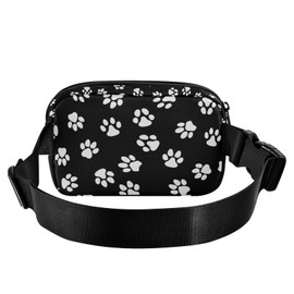 Paw Print Fanny Pack women Belt Bag Fashion Everywhere Waist Bags with Adjustable Strap for Workout Running Traveling Hiking