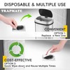 TRAPMATE 25 Pack Disposable Shower Drain Hair Catcher Mesh Stickers