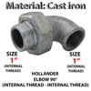 AERZETIX - C65064 - Cast iron elbow piece 1 inch