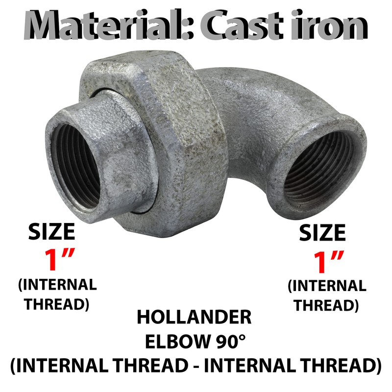 AERZETIX - C65064 - Cast iron elbow piece 1 inch