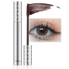Waterproof Brown Mascara, Long-Lasting for Voluminous, Lengthy Lashes, Smudge Proof Mascara, Non-Caking Telescopic Formula for All-Day Wear Buildable for The Look of Lash Extensions Brown