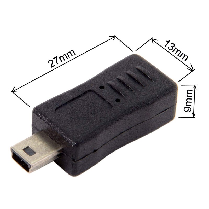 chenyang 2 Pack Mini USB Male/Female to Micro USB Male/Female