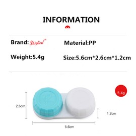 100pcs Contact Lens case Wholesale by Dhoptical (100pcs Blue)