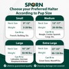 Sporn Original Training Dog Halter Harness, Medium Size No Pull