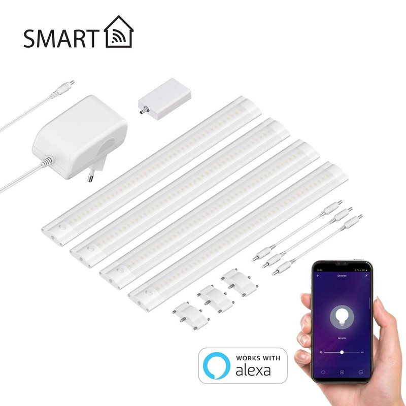 ledscom.de SIRIS Smart LED Under-Unit Light White Matt with WLAN