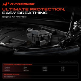 A-Premium Engine Air Filter Cleaner Box Housing Compatible with Mitsubishi