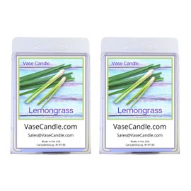 Lemongrass Vase Candle – Smells like Lemongrass. (Wax Melts)