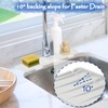 Amerner Kitchen Sink Splash Guard, Silicone Faucet Guard & Draining