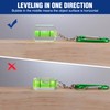 WORKPRO Small Bubble Level with Keychain 3-Pack Mini Pocket Tool