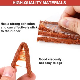 GRAND PITSTOP Tubeless Tire Repair Plugs Strips Refills Kit for Bike Tires- 50 Rope Plug Pack for Cars, Motorcycles, Bicycle Tires Repair