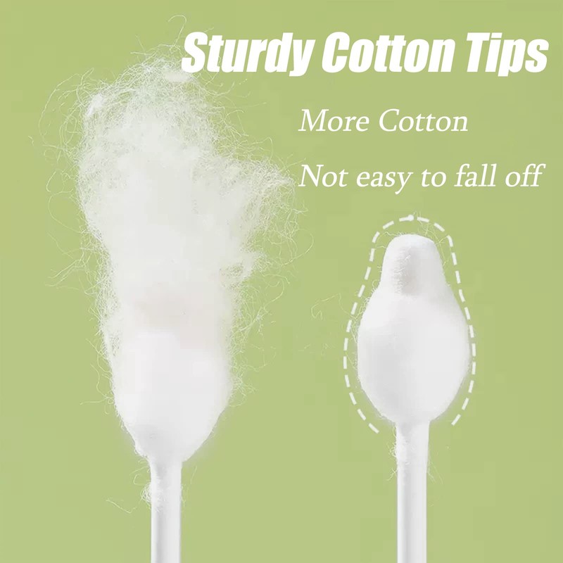 160pcs Safety Cotton Swabs with Large Tips for Newborn, Babies,Infants,