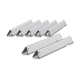 WEMEIKIT 66797 & 66033 Flavorizer Bars 17-Inch Replacement for Weber Genesis II E-410 E-415 S-435, Genesis II/LX 400 Series (2017 and Newer) Grill Parts, Stainless Steel Flavor Bars, Pack of 7