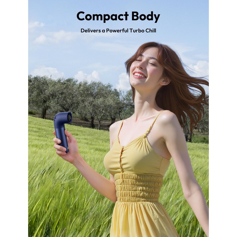 Aecooly Portable Handheld Fan, Powerful Turbo Air Tube Fan, 19000