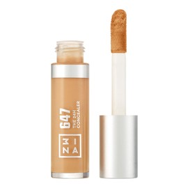 3INA MAKEUP - Vegan - The 24h Concealer 647 - Medium Gold - All Skin Types - Long-Lasting Formula - Liquid Concealer Dark Circles Skin Blemishes - Soft Applicator - Cruelty Free