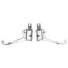 Dia-COMPE DC139 Guidonnet Curved Cycle Brake Levers Retro Fixed Silver