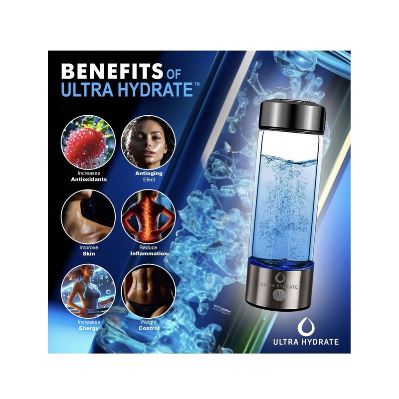 All Ultra Hydrate Hydrogen Water Bottle Generator-Bran