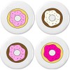 Set 4 Sprinkle Donuts 2.25" Bottle Openers w/Keyring Chocolate Vanilla