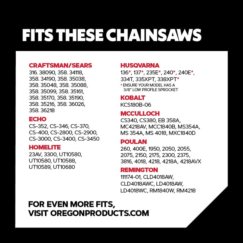 Oregon S62 AdvanceCut Chainsaw Chain for 18-Inch Bar, 62 Drive