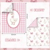 3 Pcs Bear Crib Bedding Set Nursery,Pink,Silly Goose