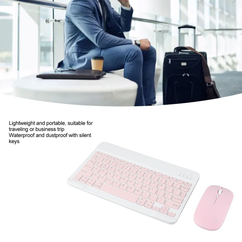 Keyboard and Mouse Combo Wireless Bluetooth Keyboard and Mouse Set