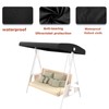 Outdoor Swing Canopy Replacement Top Cover, Universal Patio Swing Covers
