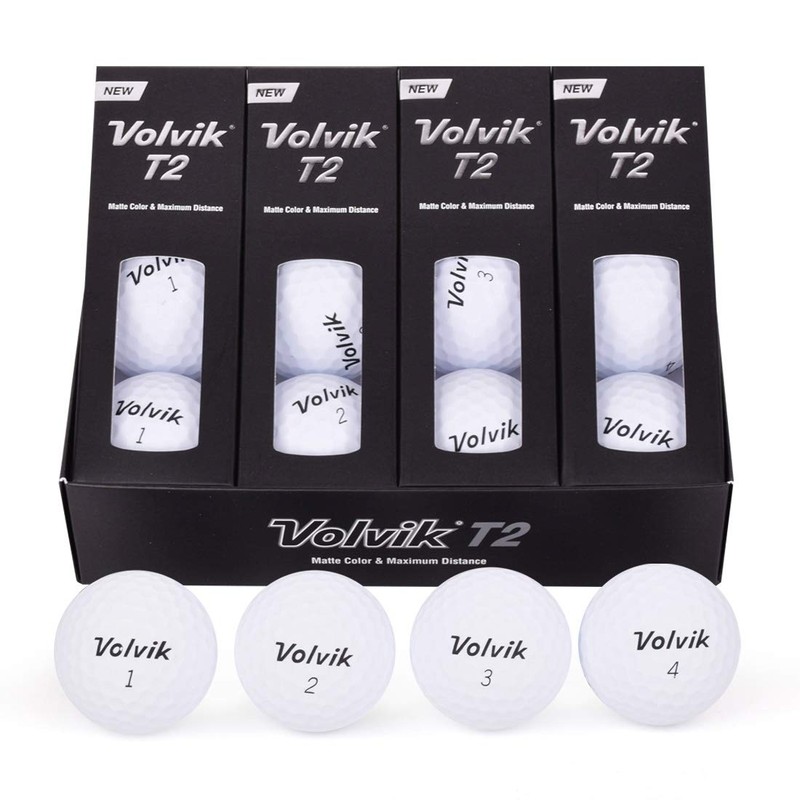Volvik T2 Ionomer Polymer Low Side Spin Matte Finished Long