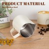 Mumoo Bear Milk Frothing Pitcher 12oz/350ml, Stainless Steel Espresso Steaming