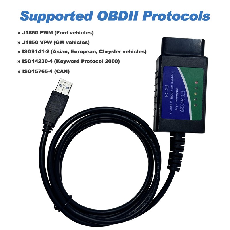 VZG ELM327 OBD2 USB Scan Tool/Code Reader,Elm327 Usb Adapter Obd2