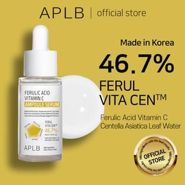 APLB Suero de ampolla de vitamina C de ácido ferúlico | FERUL VITA CEN™ 46.7% 1.35 FL.OZ/Cuidado de la piel coreano, antioxidante, cuidado de arrugas,