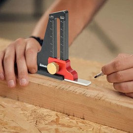 Udbrud Altimeter, Depth Gauge Aluminium Alloy, Metric Height Gauge, Depth Measurement, Depth Saw Gauge, Table Saw, Depth Measuring Ruler for Home, DIY, Woodworking