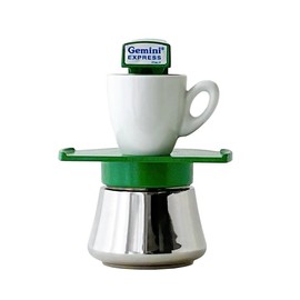 EPPICOTISPAI GEMINI EXPRESS Gemini Express Espresso Maker, 1-2 Cups, Induction, Induction, Stainless Steel (Green)