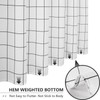 AooHome Black and White Extra Long Shower Curtain, Polyester Durable