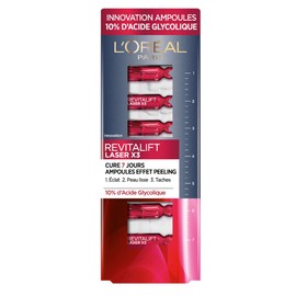 L’Oréal Paris L'Oréal Paris - Peeling Effect Ampoules - 7 Day Anti-Aging Treatment - Anti-Stain & Smoothing - New Skin Effect in 7 Days - With Glycolic Acid - Revitalift Laser X3 - 7x 1ml