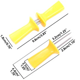 TopHomer 8 Pcs Corn Holders Stainless Steel Corn Cob Holders Mini Outdoor Barbecue Fork Interlocking Design Corn Skewers Forks for Home, BBQ, Picnics, Camping and Parties