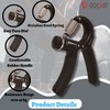 GOCART WITH G LOGO Hand Grips Strengthener, Adjustable Resistance 22-88
