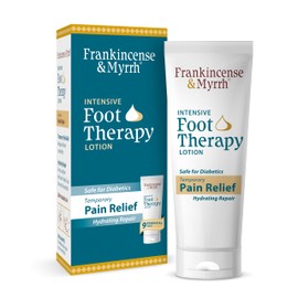 Frankincense and Myrrh Foot Pain Relief Cream - Intensive Foot Therapy Lotion - Diabetic Nerve Pain Relief Cream | Restless Leg Syndrome | Frankincense Essential Oil, 3 Ounce (1-Pack)