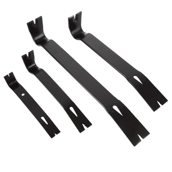 4 PCS Flat Pry Bar Set 15",12",9",7" Heavy Duty Nail