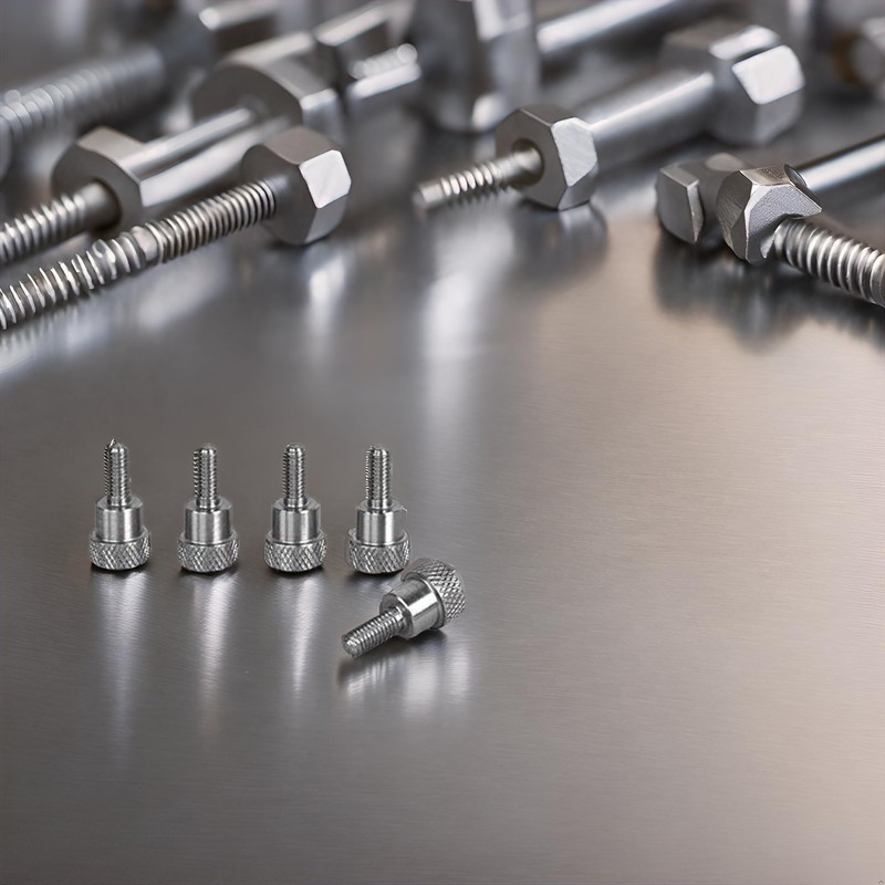 PrecisionGeek - Thumb Screws Shoulder M3 x 10mm thread, Stainless