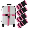 Ferris 4 Pack Luggage Straps TSA Approved - Adjustable Luggage