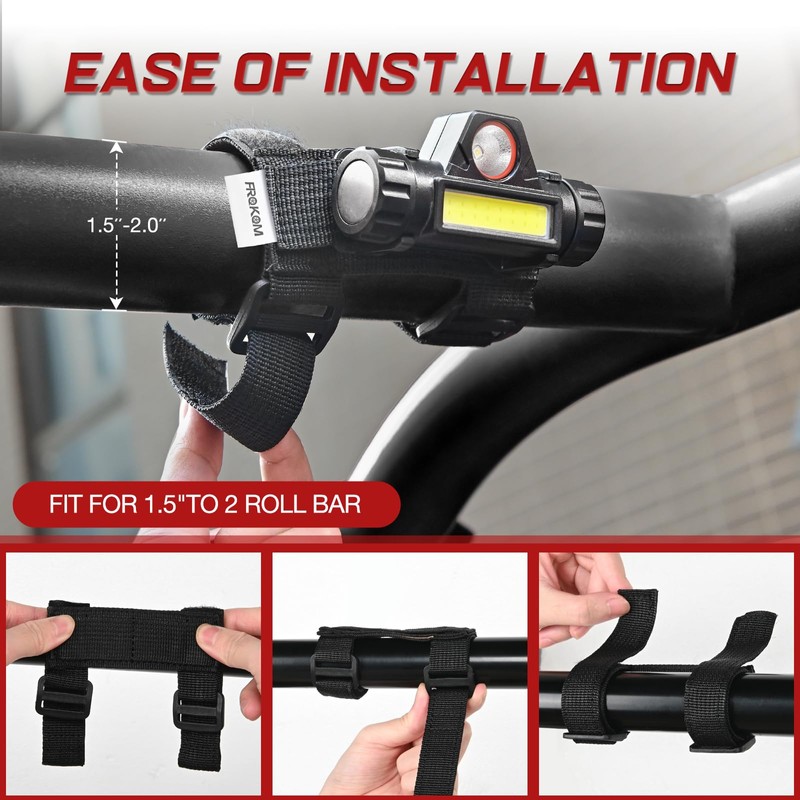 Frokom UTV Dome Light, Roll Bar Cage Mount Interior Lights,