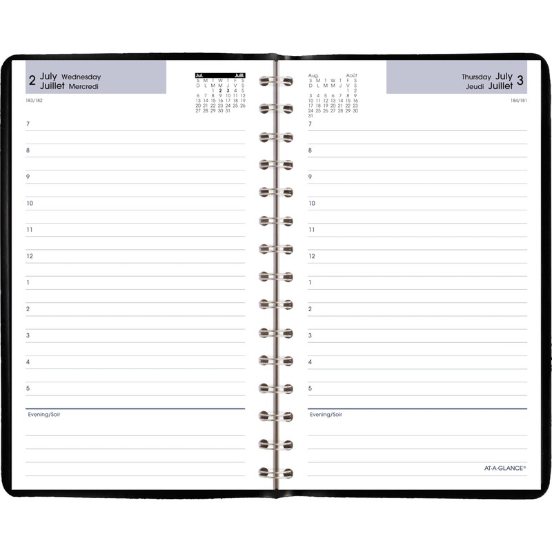 AT-A-GLANCE (DayMinder) 2025-2026 Daily Academic Desk Appointment Book, 4-7/8" x