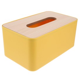 Alipis Pp Wood Desktop Tissue Box Napkin Storage Modern Design for Bedroom Bathroom